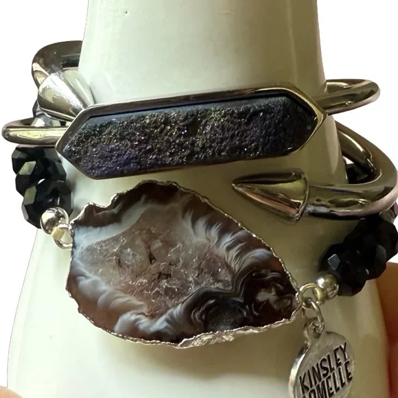 Kinsley Armelle - SPIKE COLLECTION - SILVER BRACELET - Picture 9 of 14